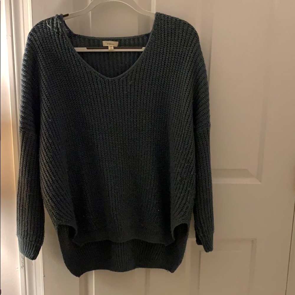 Soft knit v neck sweater
